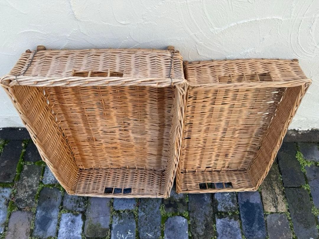 ⭐︎値下げ⭐︎フランスアンティーク　大きなバスケット2個セット