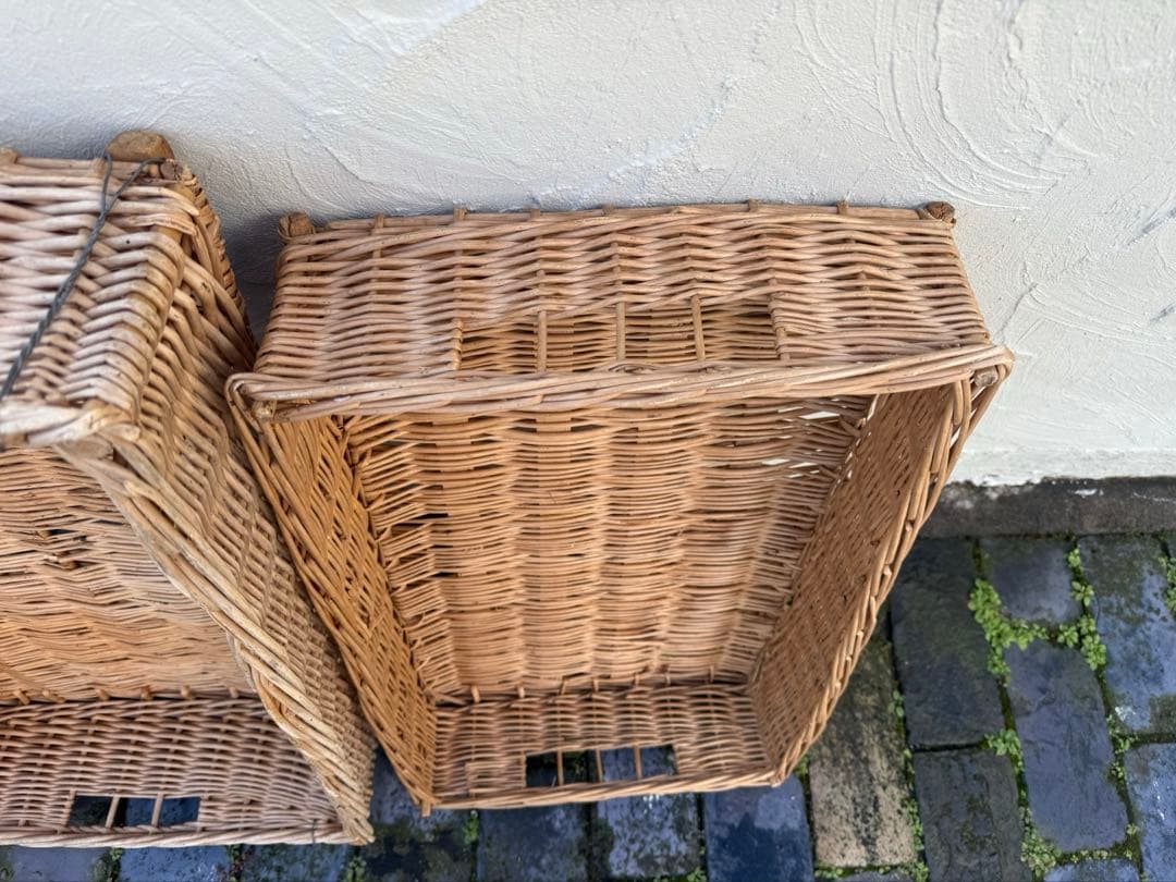 ⭐︎値下げ⭐︎フランスアンティーク　大きなバスケット2個セット