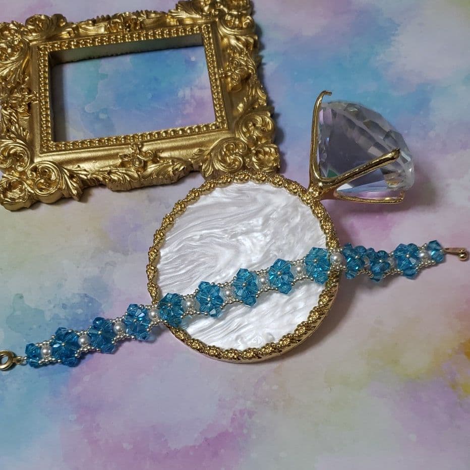 のんたん様 スモーキークォーツ リーフカービングピアス