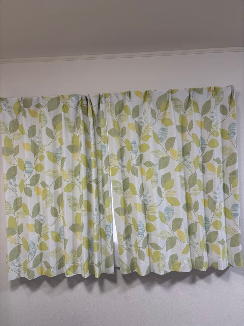 値下げしました！美品⭐︎早い者勝ち！ECOOASIS ニトリ 葉柄カーテン