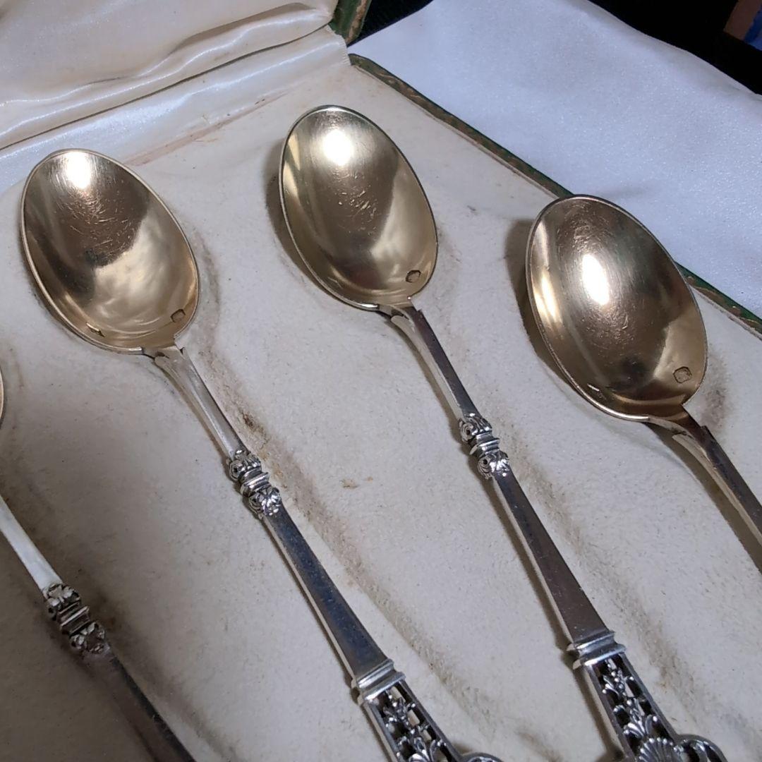 【希少♪】 カルディヤック スプーン 6本セット ルネサンス 純銀 伯爵家注文品