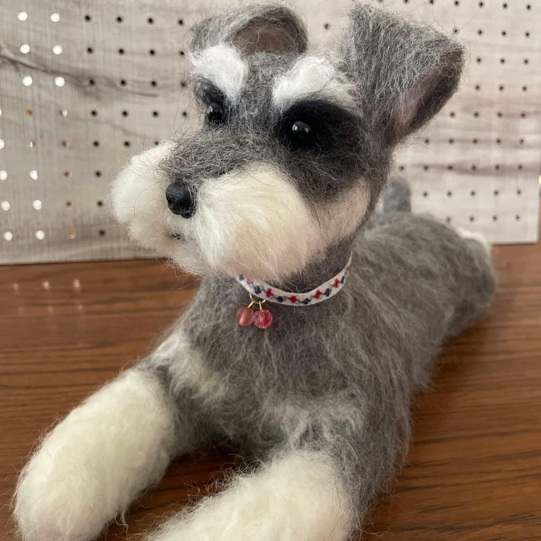 羊毛フェルト　ミニチュアシュナウザー　リクエストページ
