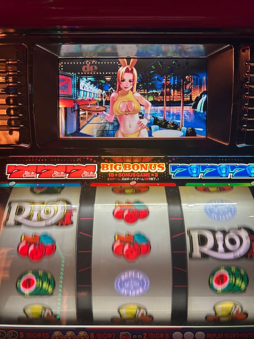 パチスロ4号機　リオデカーニバルフルセット送料無料　値下げ