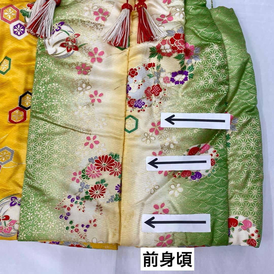 507agu6◎七五三 三歳 女の子 着物&被布セット◎