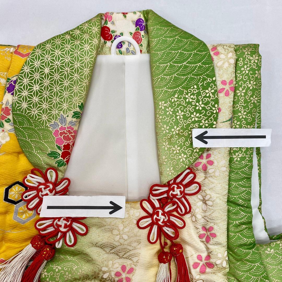 507agu6◎七五三 三歳 女の子 着物&被布セット◎