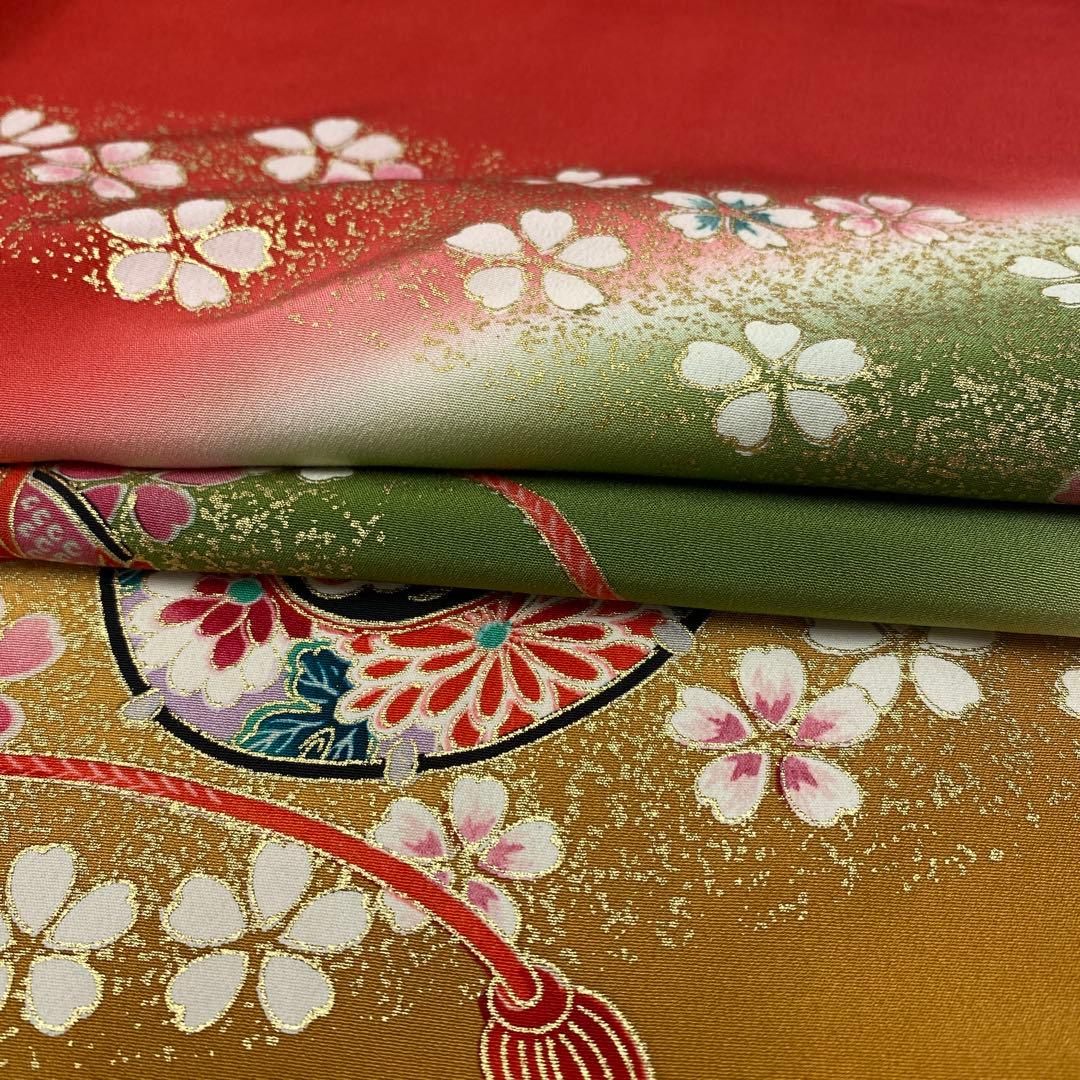 507agu6◎七五三 三歳 女の子 着物&被布セット◎