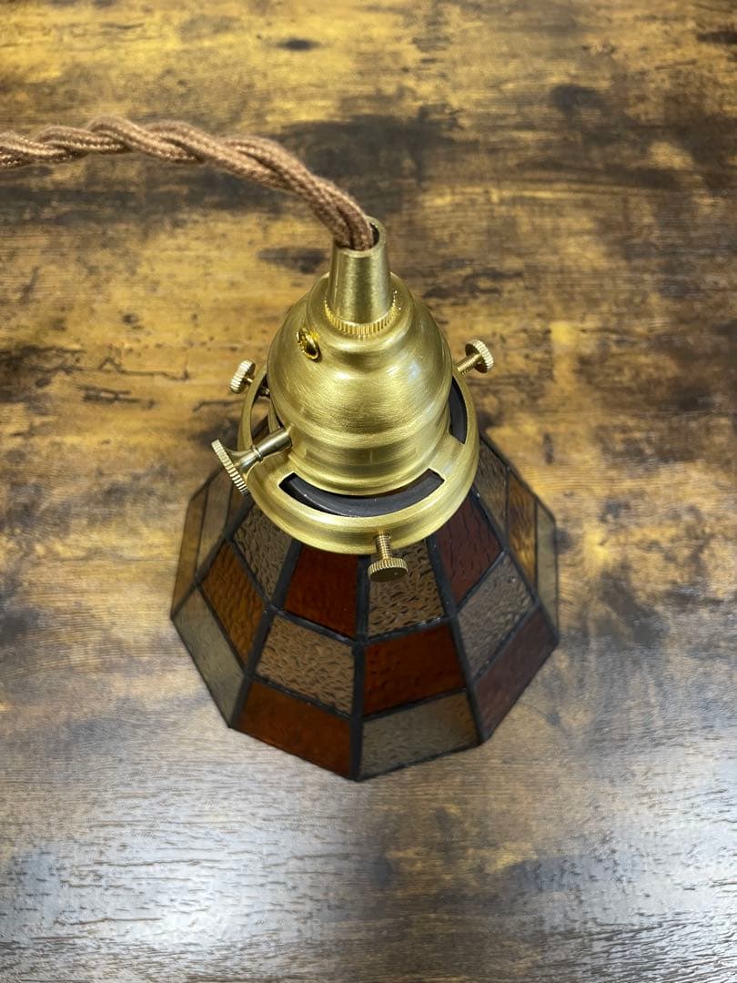 ステンドグラス風ペンダントライト　4個セット