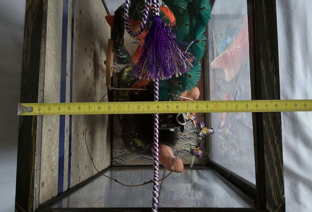 五月人形　出世金太郎　鯉釣り（あしがら山）ケース入　昭和レトロ　アンティーク