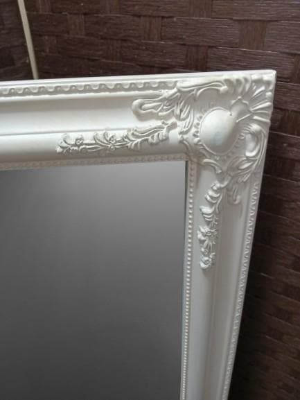 アンティーク ウォールミラー 壁掛け 鏡 シャビー 高級感 姿見 52×72