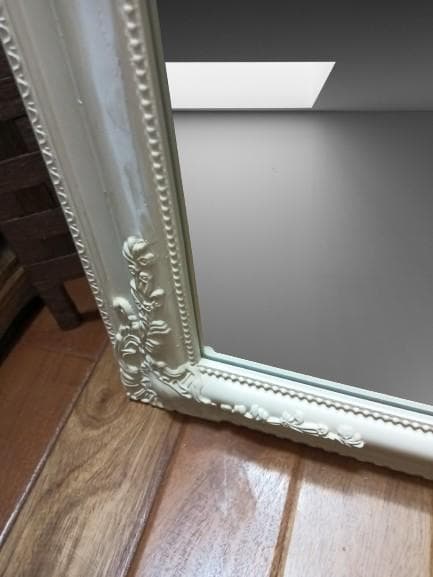 アンティーク ウォールミラー 壁掛け 鏡 シャビー 高級感 姿見 52×72