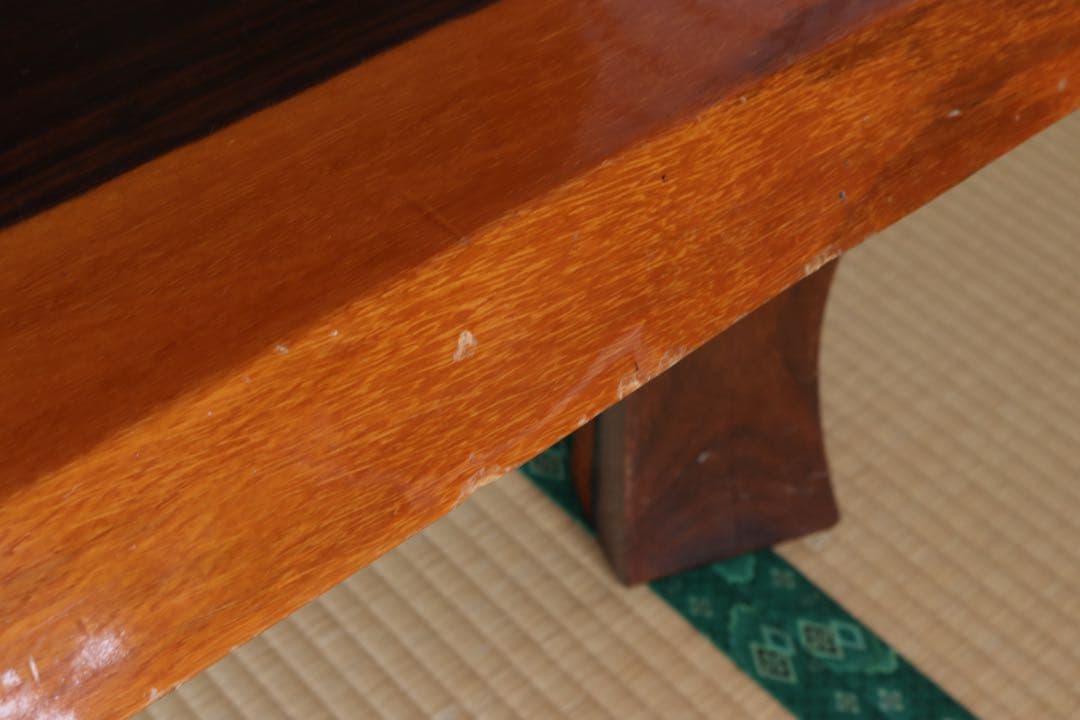 花梨 一枚板 座卓 無垢 和家具 151.5cm 直接引き取り