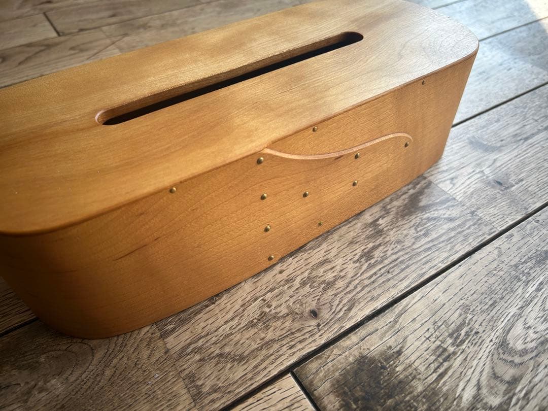 まる工芸　ティッシュケース　sword ブラック