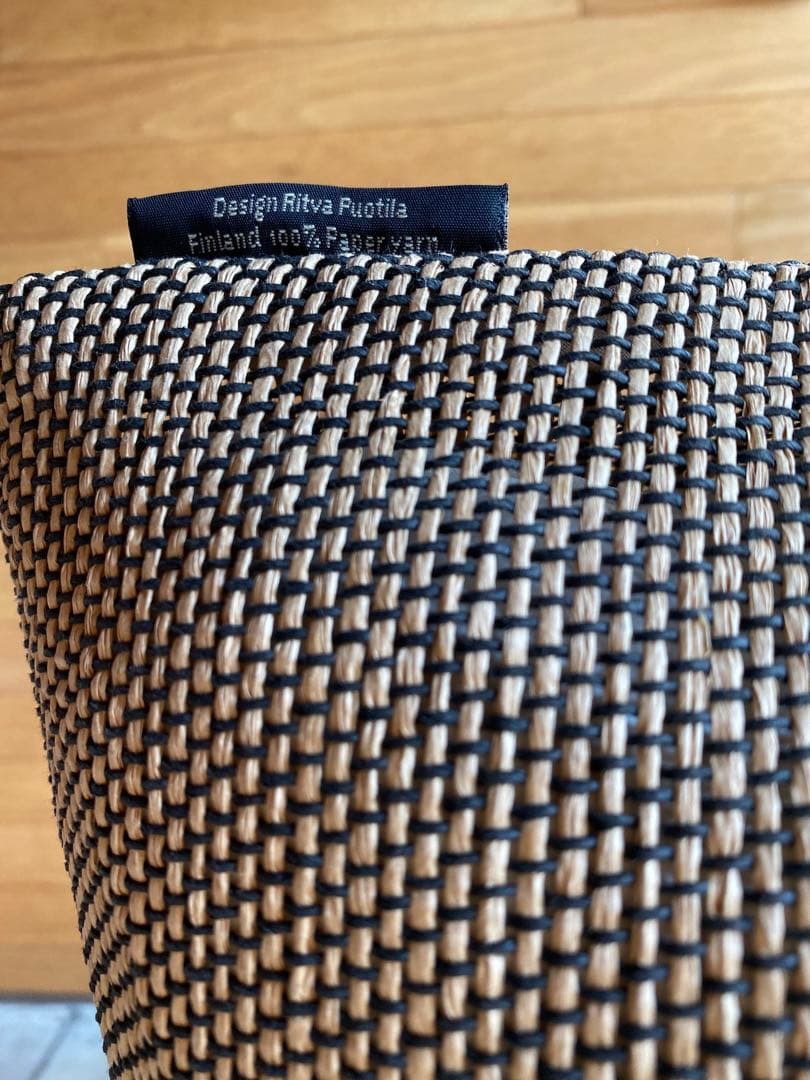 北欧クッションカバー Woodnotesウッドノーツ/ white/black