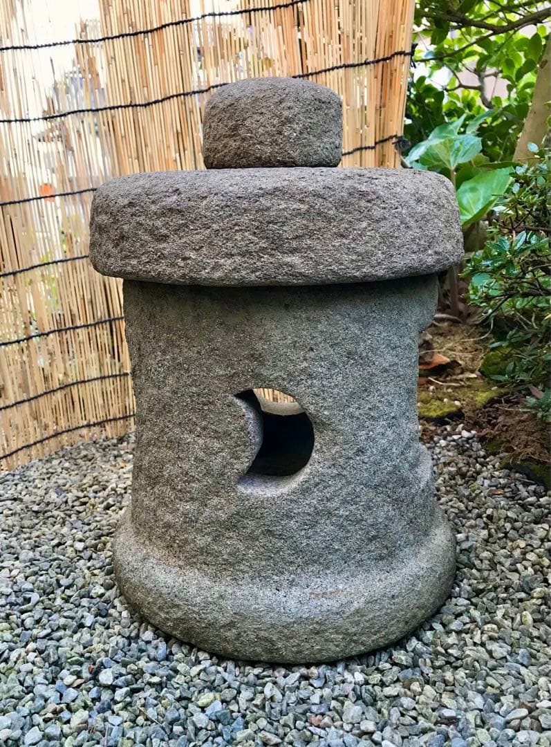 【茶庭石灯篭・坪庭灯篭・オブジェ・庭石】ガーデニング造園水石飾り石箱庭