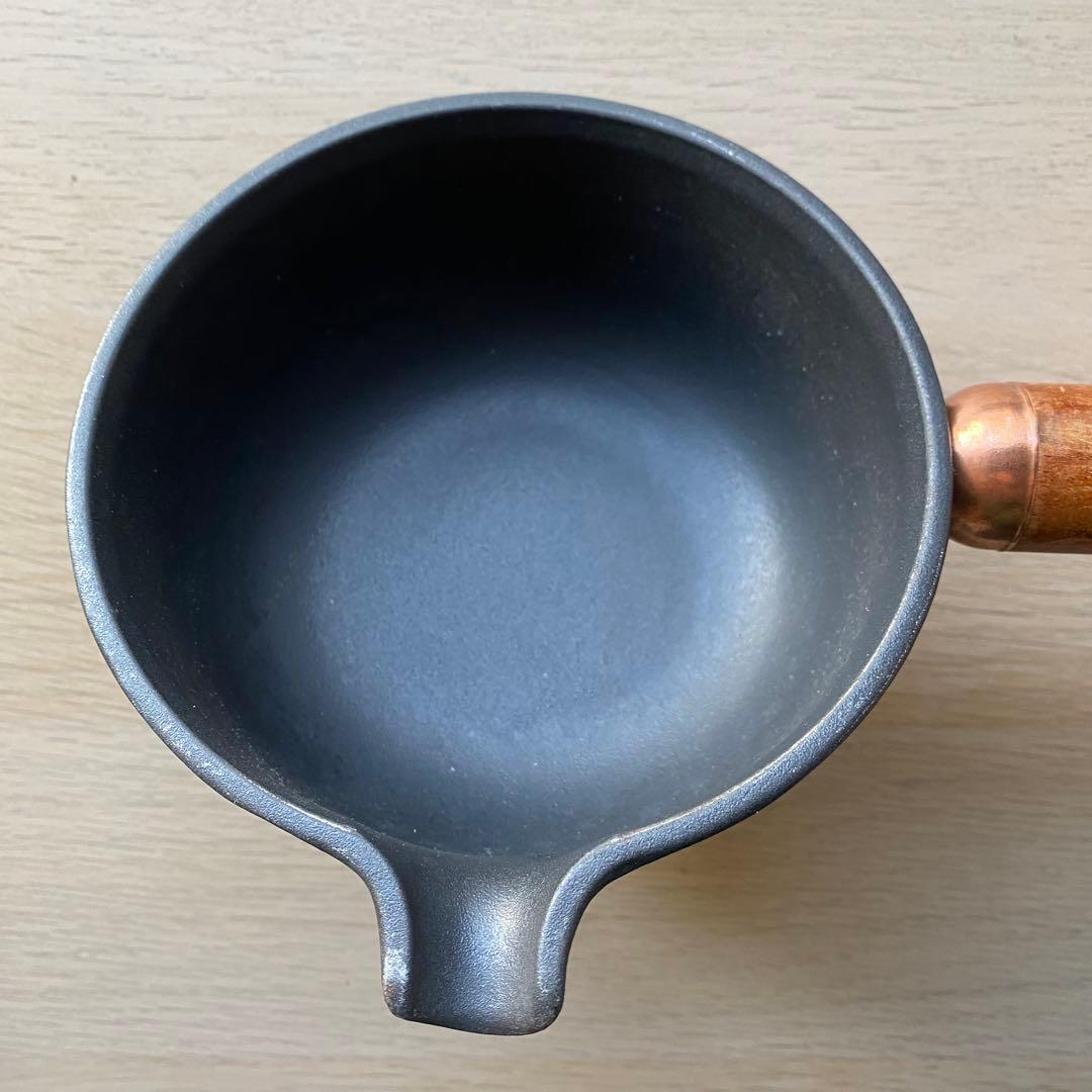 ル クルーゼ　エンゾ　マリ　ソースパン　ミルク　パン　14 ㌢　マット　ブラック