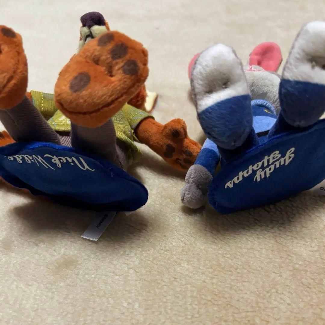 ズートピア ニック ジュディ 肩のせ ぬいぐるみ マグネット 2個セット