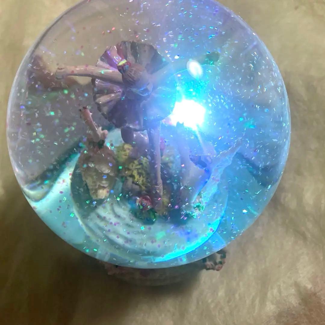 バレリーナオルゴール スノードーム　白鳥　天空の城　ラュピタ