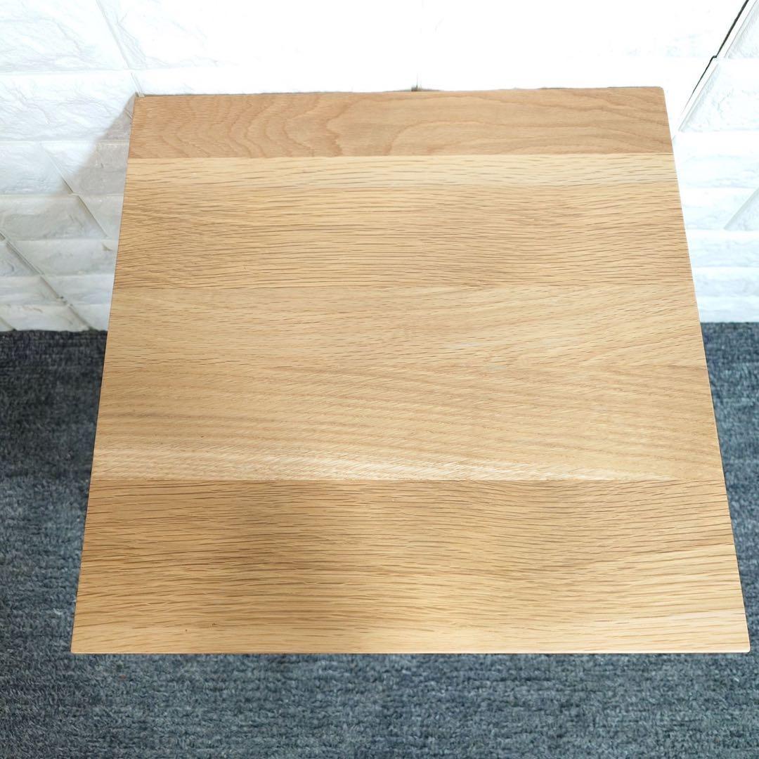 無印良品 無垢材 サイドテーブル ベンチ オーク材 椅子 F006