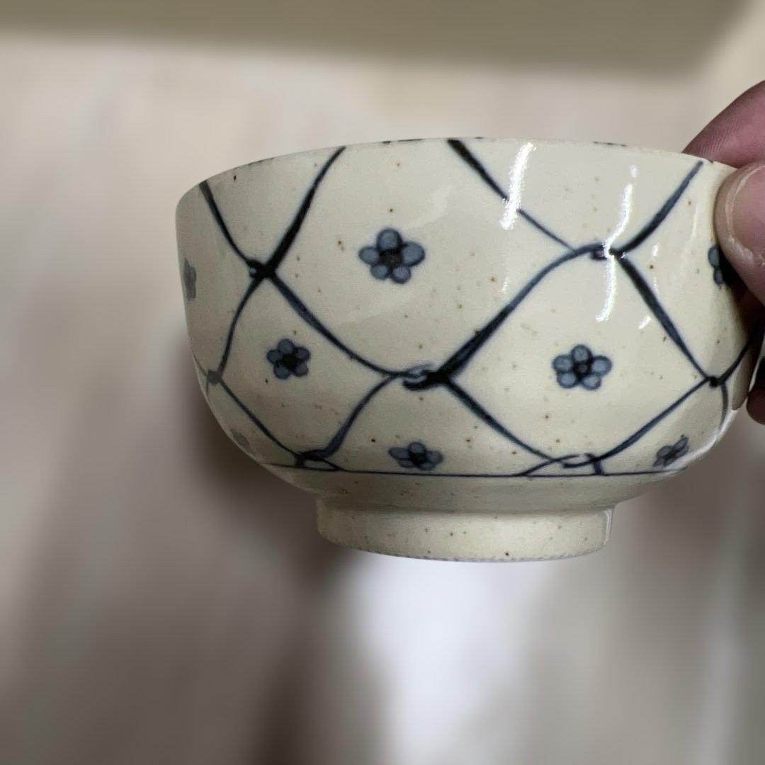 ▲奥A3▲絵変わり　小皿付お好み腕　丼　茶碗　和光園　焼き物　5個セット