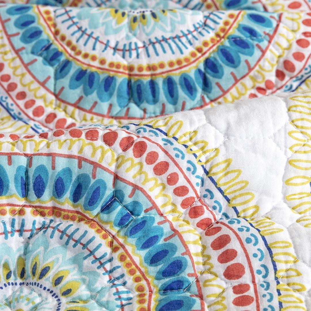 キルトベッドカバー3点セット綿マルチカバー キルティング 105