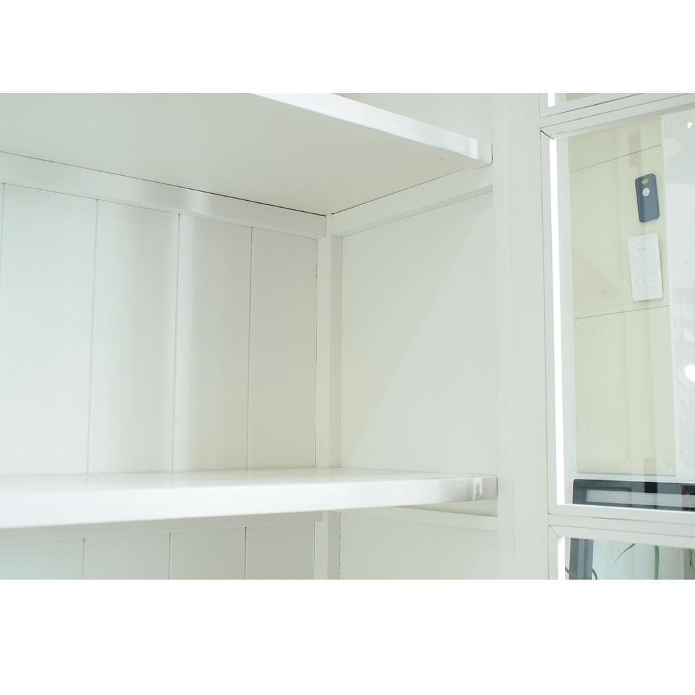 フレンチカントリー ガラスキャビネット カップボード