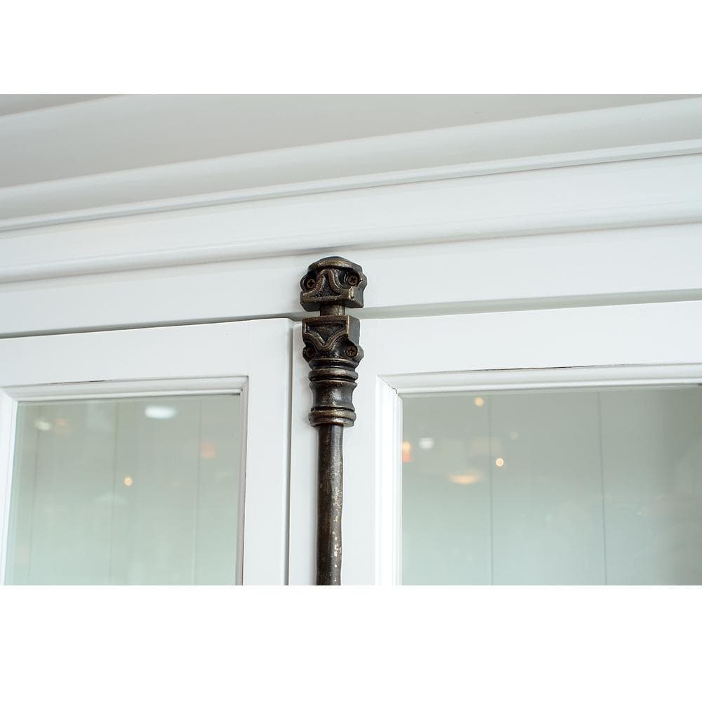 フレンチカントリー ガラスキャビネット カップボード