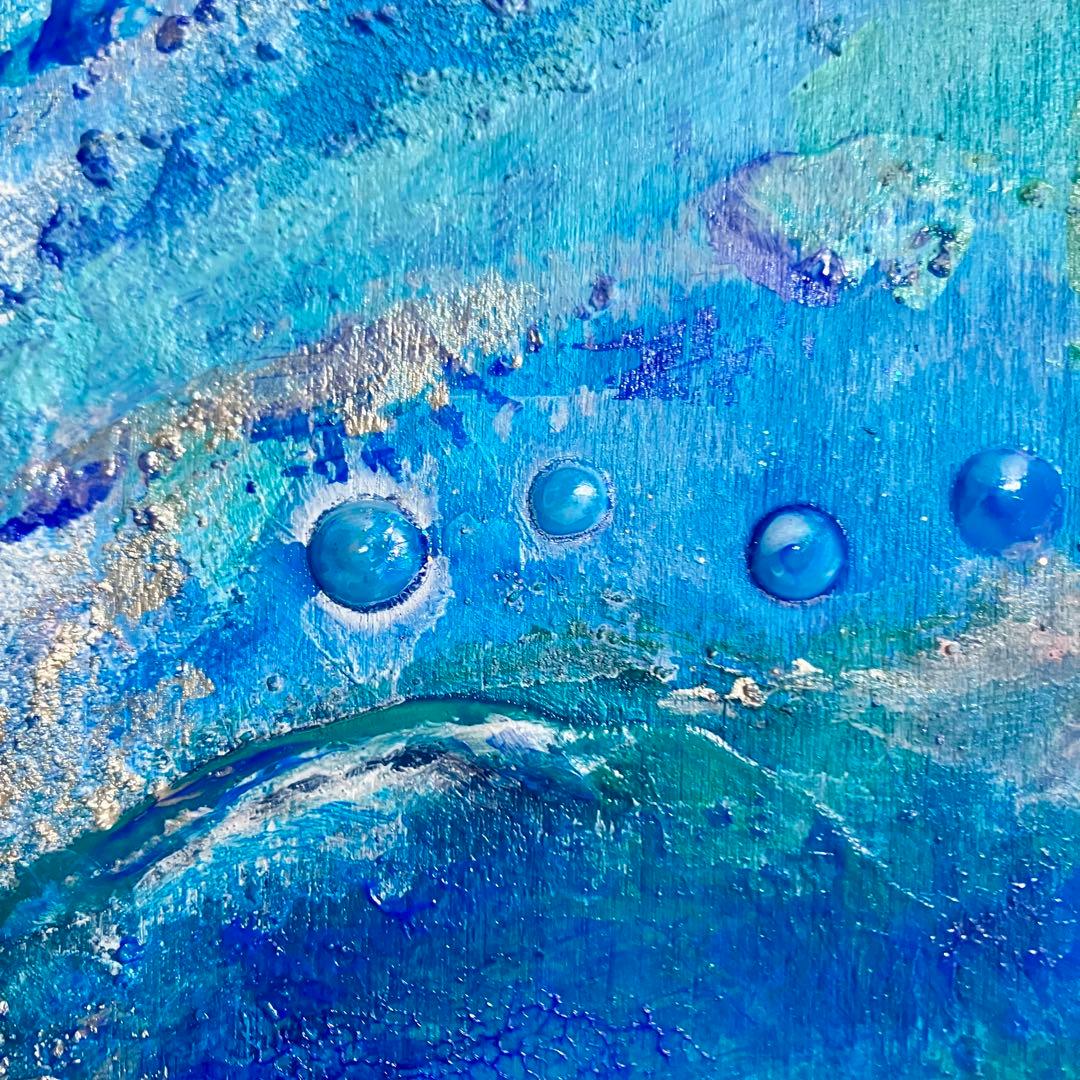 Aqua＊テクスチャーアート 絵画 原画 抽象画 海 夏 現代アート - メルカリ