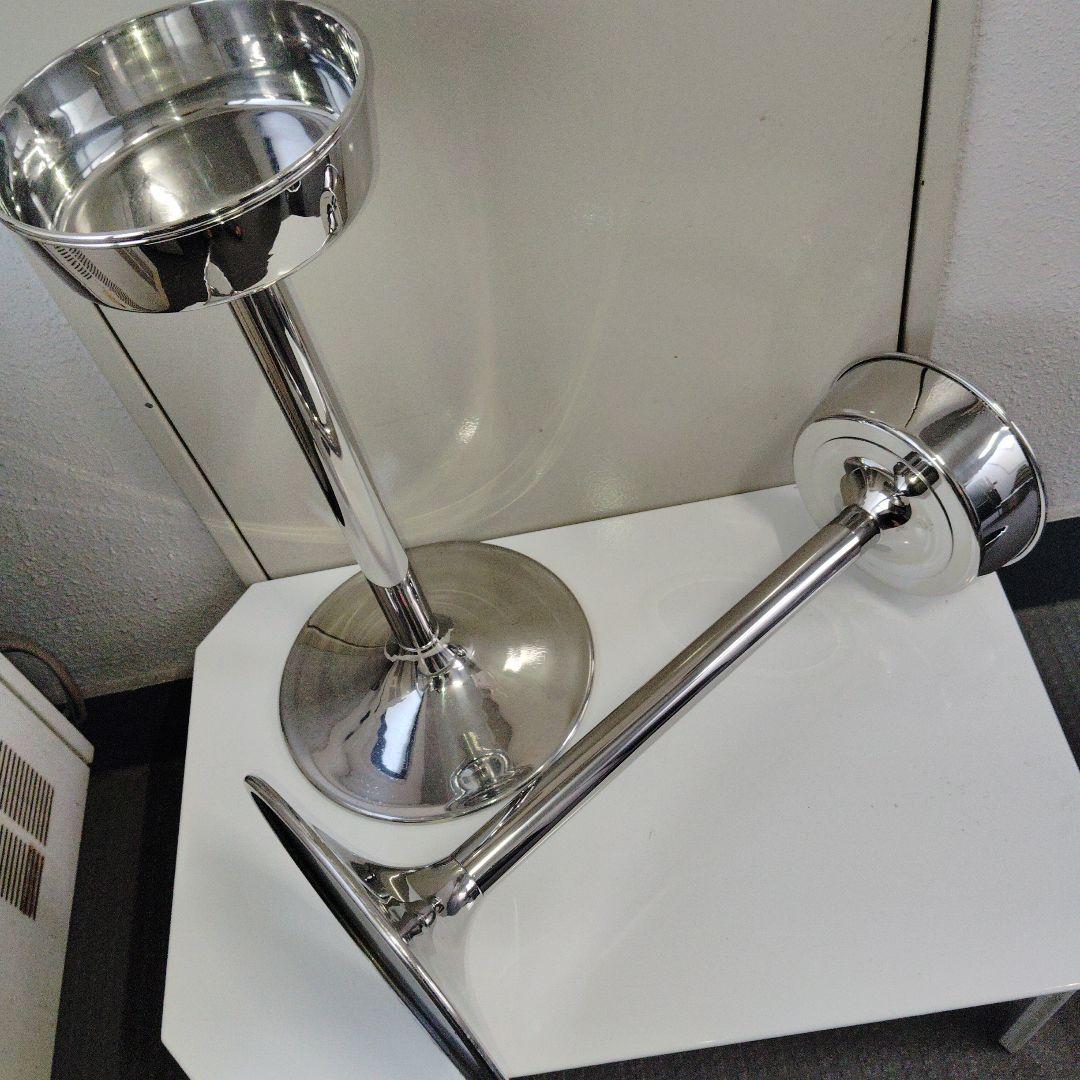 値下げ　ステンレス製シングルボトルワインバケットスタンド