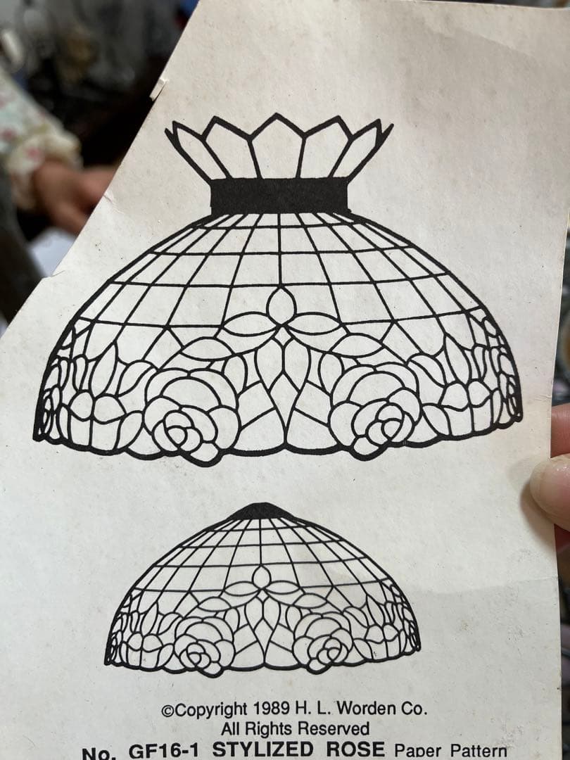 Stylized Rose ステンドグラスモールド　発泡スチロール