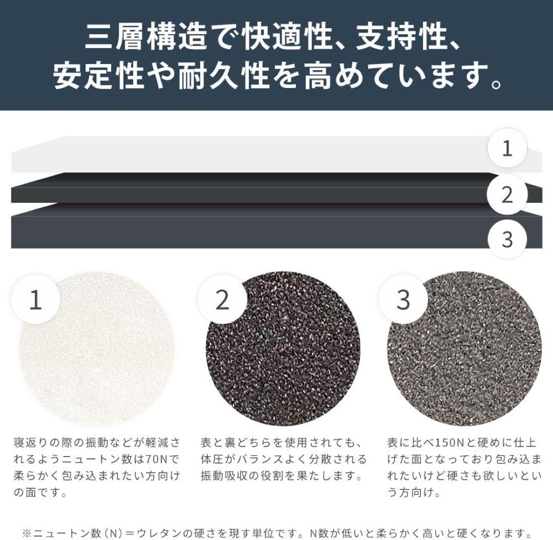 ★お値下げ★ ほぼ未使用　昭和西川 ベッドマットレス　moon 両面使用可能