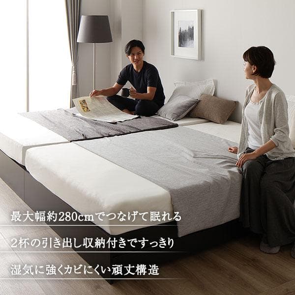 ベッド ホワイト シングル ベッドフレームのみds-2333065