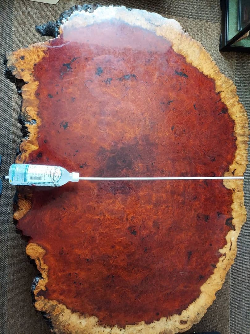 【希少】花梨 瘤 一枚板 座卓 高級テーブル 大型