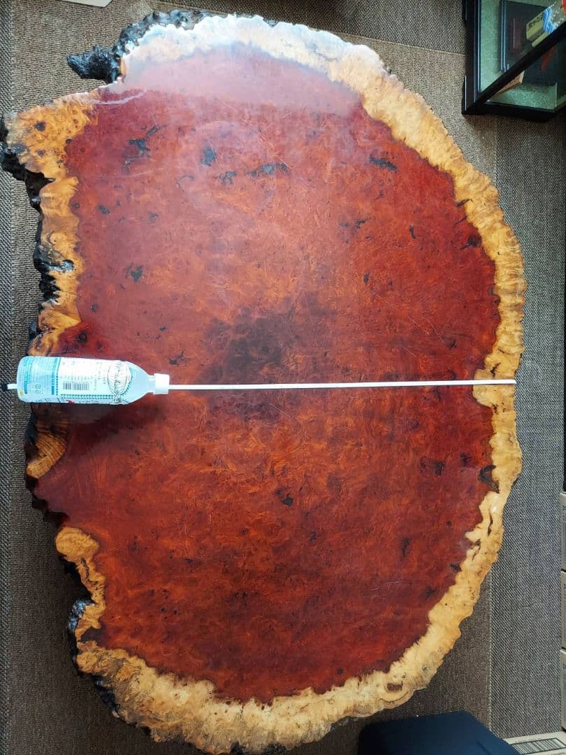 【希少】花梨 瘤 一枚板 座卓 高級テーブル 大型