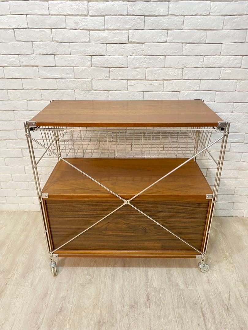 【東京都23区配送無料】無印　スチール　ユニットシェルフ　ウォルナット　棚　収納