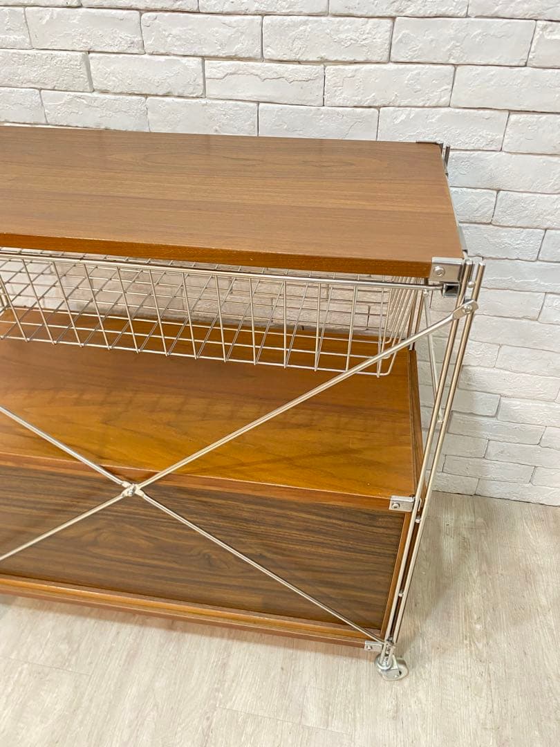 【東京都23区配送無料】無印　スチール　ユニットシェルフ　ウォルナット　棚　収納