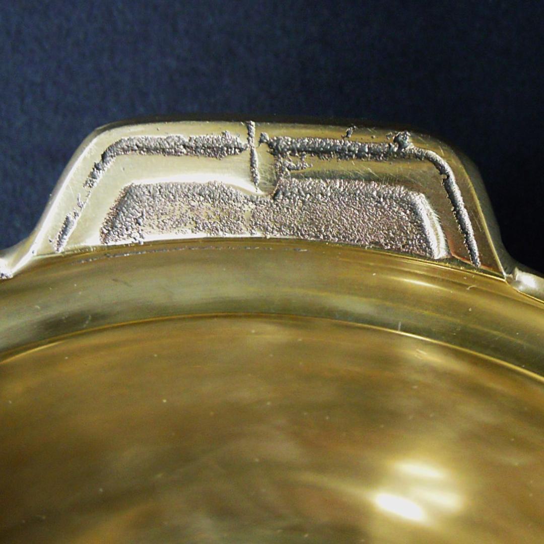 平井鋳造所 砲金鍋 水たき鍋 3.70kg 在銘 美品 化粧箱