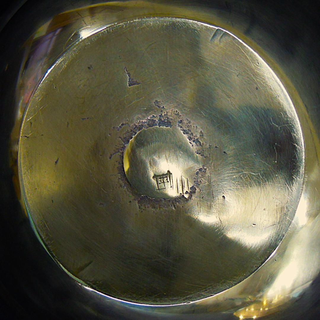 平井鋳造所 砲金鍋 水たき鍋 3.70kg 在銘 美品 化粧箱