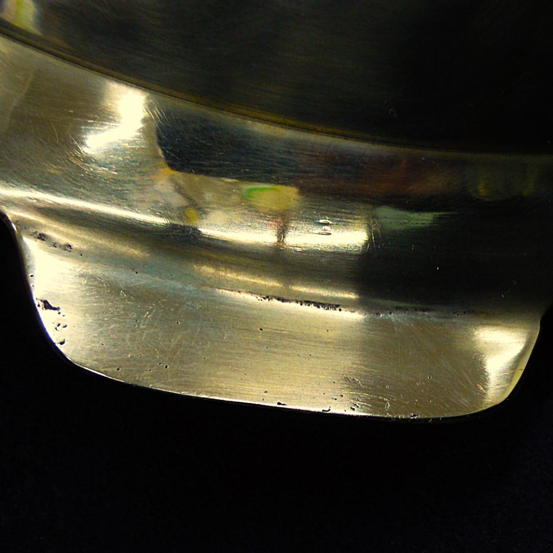 平井鋳造所 砲金鍋 水たき鍋 3.70kg 在銘 美品 化粧箱