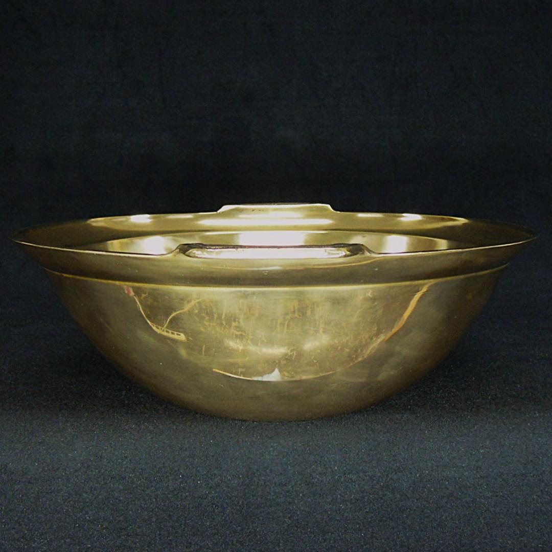 平井鋳造所 砲金鍋 水たき鍋 3.70kg 在銘 美品 化粧箱