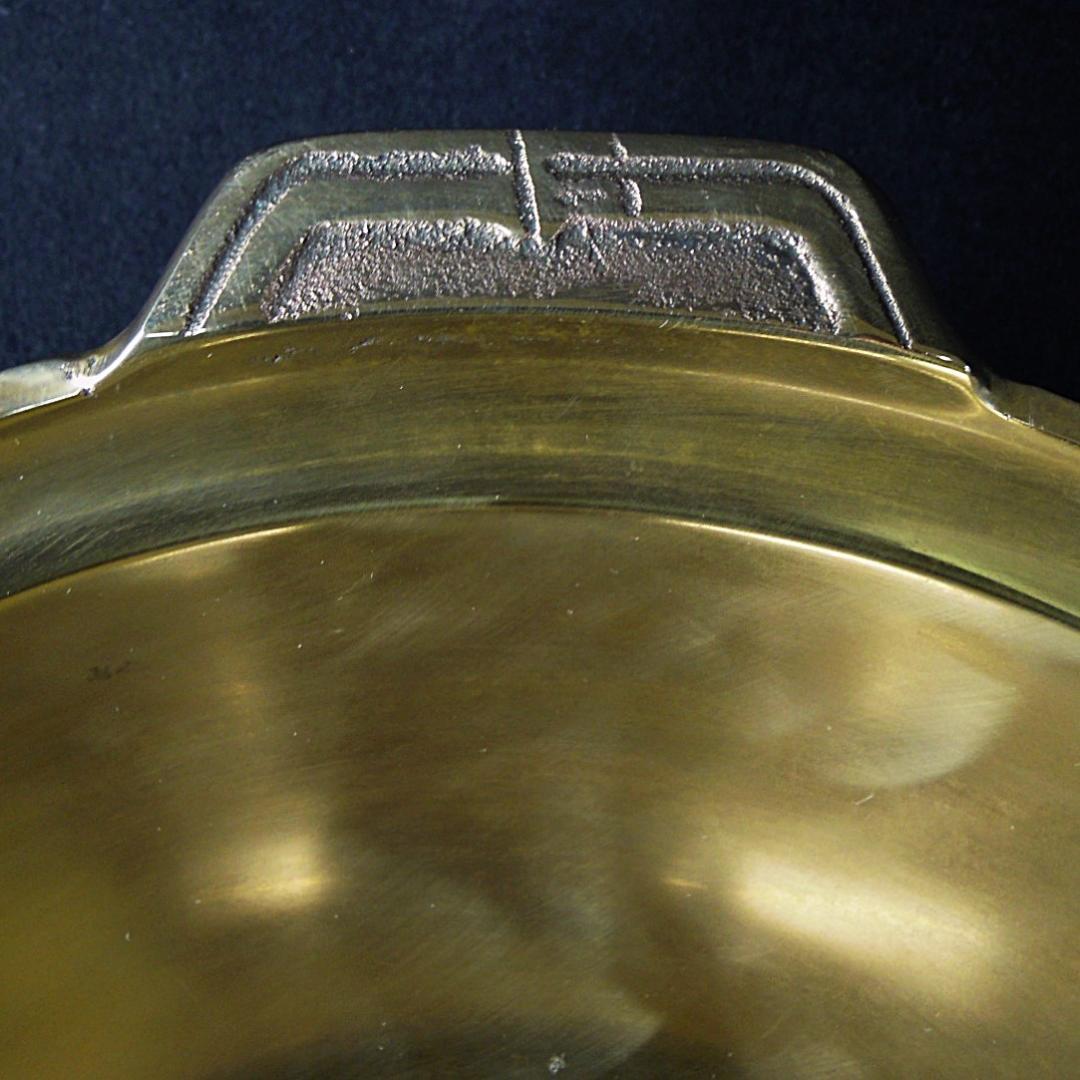 平井鋳造所 砲金鍋 水たき鍋 3.70kg 在銘 美品 化粧箱