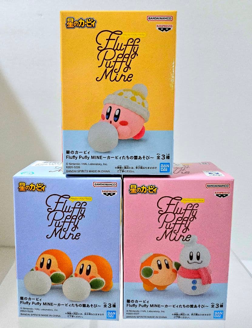 ❤オンクレ美品❤星のカービィ FluffyPuffyMINE 雪あそび /3箱 - メルカリ