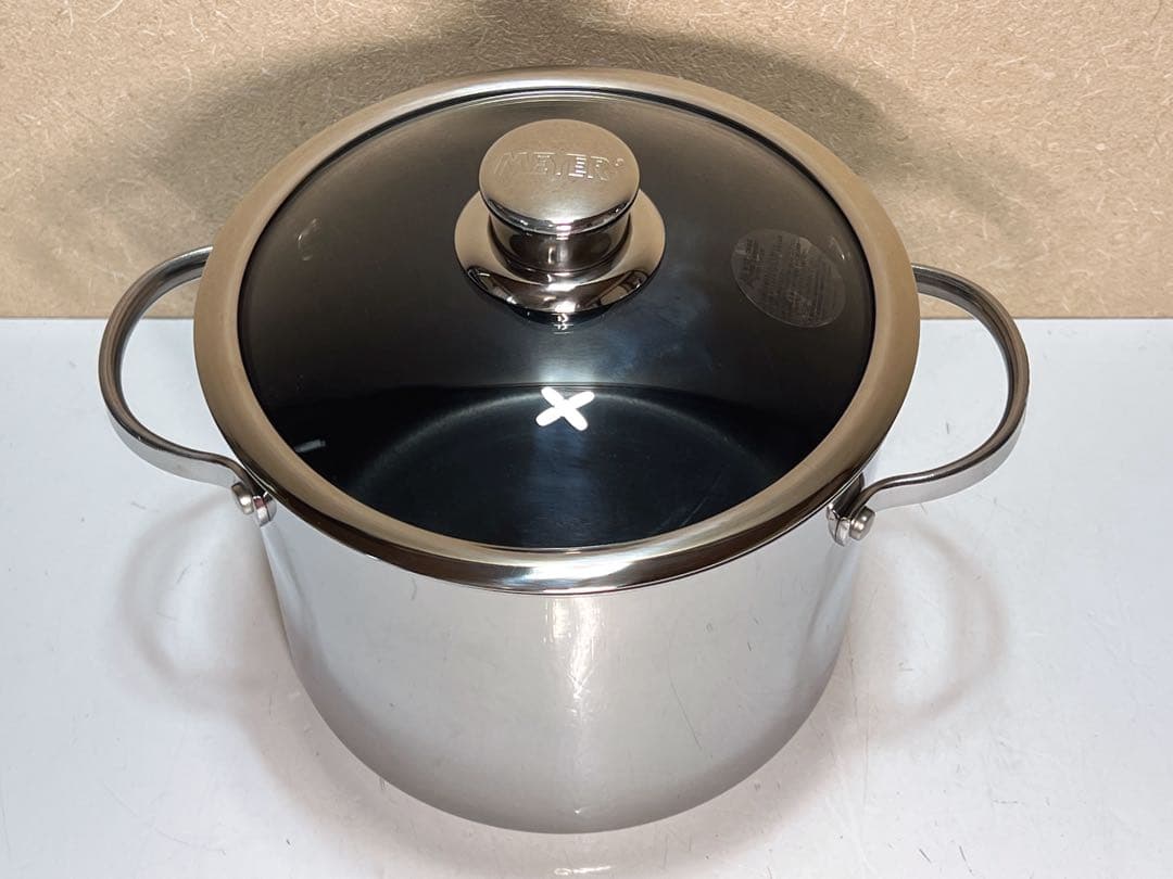 MEYER ステンレス鍋 麺'S ポット 20CM ガス IH対応 パスタセット