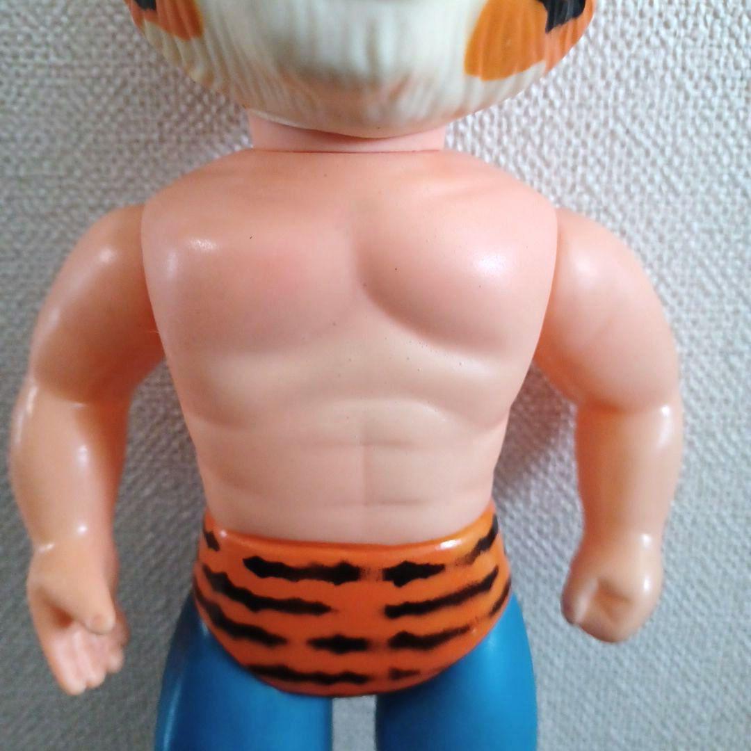 当時物 中嶋製作所 面取れマスクとマント付 希少タイガーマスク ソフビフィギュア