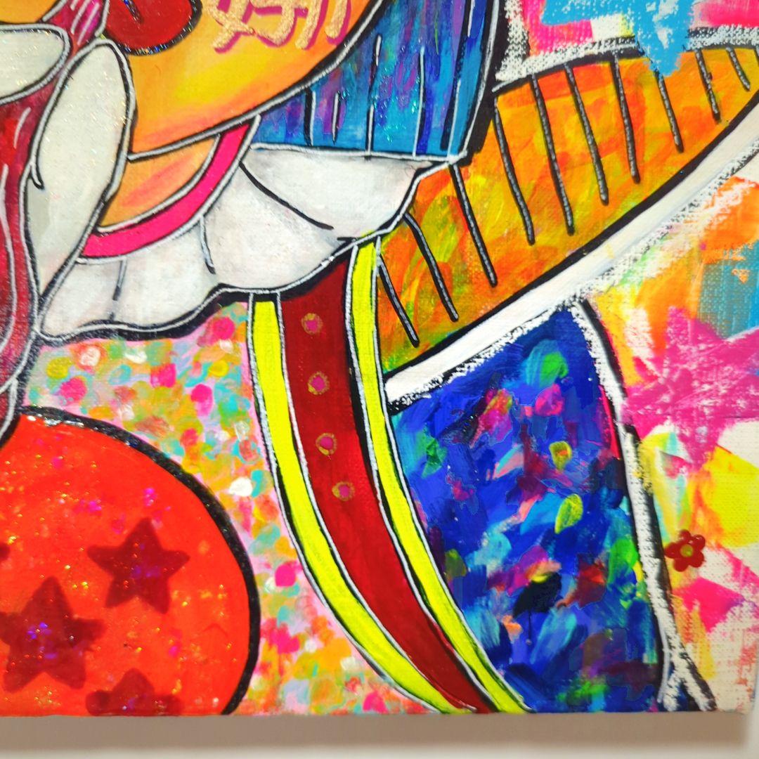 【一点物アートSALE】花の蜜を吸う戦闘力（女子力）高め女