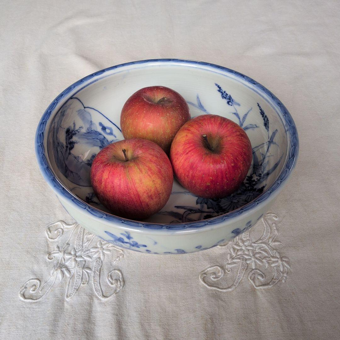 古伊万里 染付 深鉢 白鷺 蛇の目高台 - メルカリ