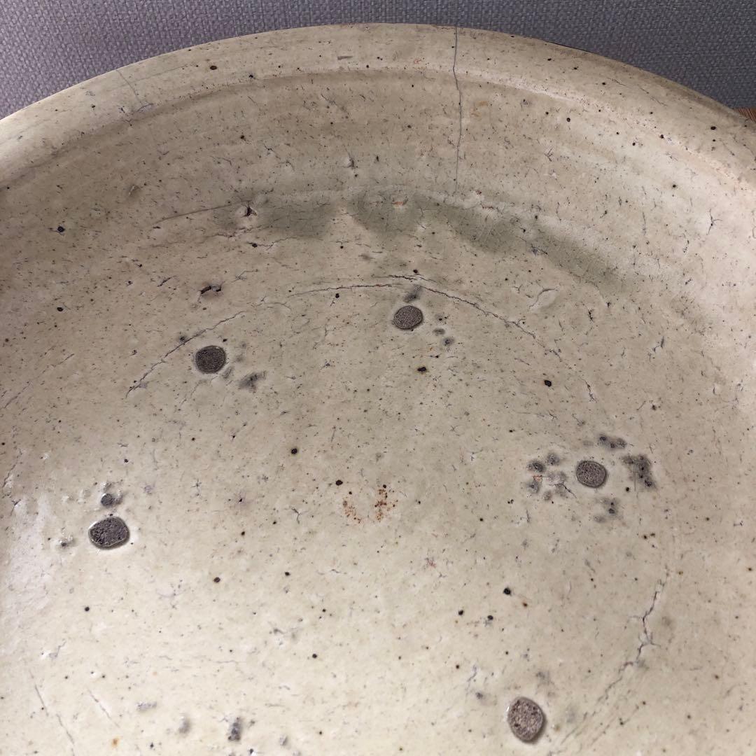 古瀬戸 黄瀬戸 石皿 大皿 丸皿 民藝 金継ぎ 骨董 アンティーク - メルカリ