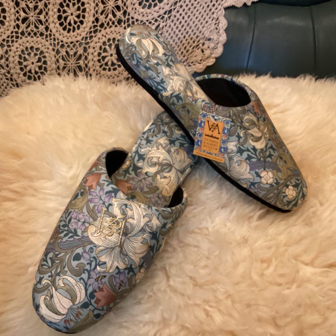 V&A william Morris Collection エプロン＆スリッパ