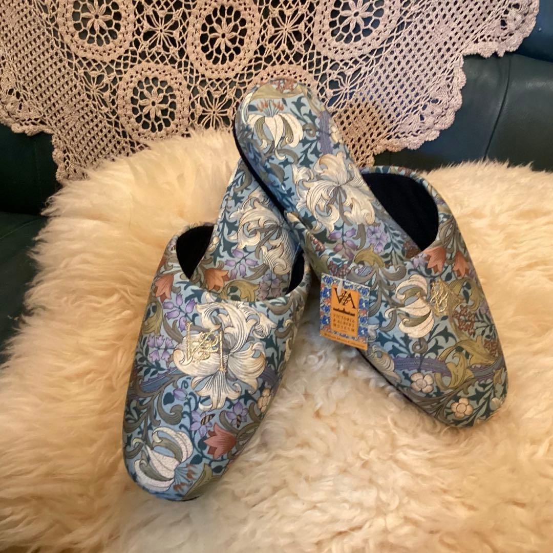 V&A william Morris Collection エプロン＆スリッパ