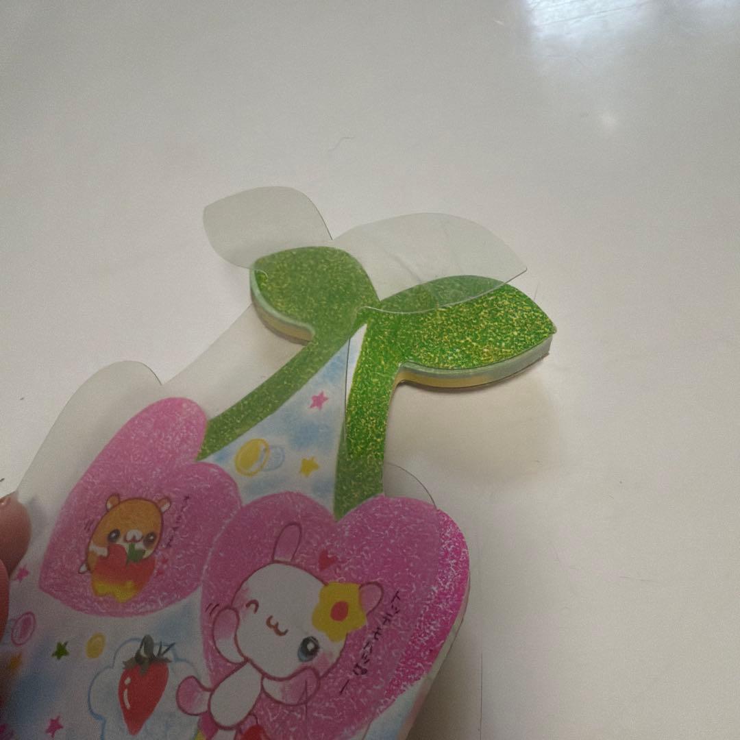 平成レトロ 平成女児 キャラクターダイカットメモ帳 ハムスター うさぎ