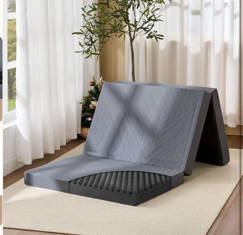 マットレス シングル 三つ折り 純高反発 230N 竹炭配合 防臭抗菌 厚